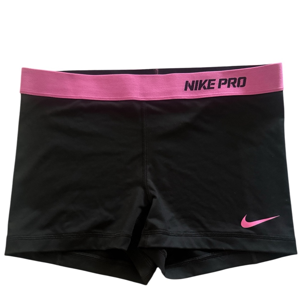 NWOT Nike DRI-FIT Pro shorts black and pink - Size L